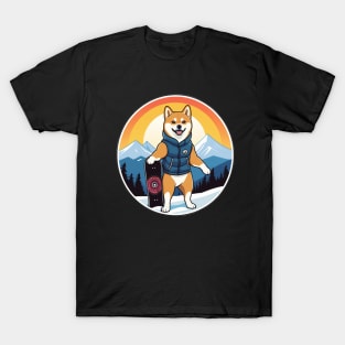 Pro Shiba Snowboarder T-Shirt